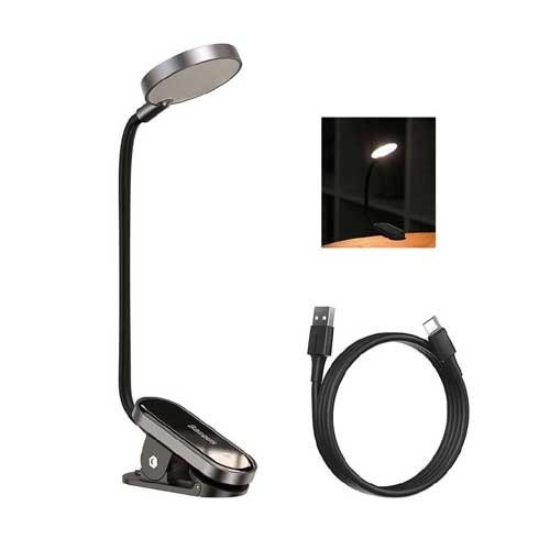 Baseus USB Led Light Rechargeable Mini Clip-On Desk Lamp Light Flexible Nightlight